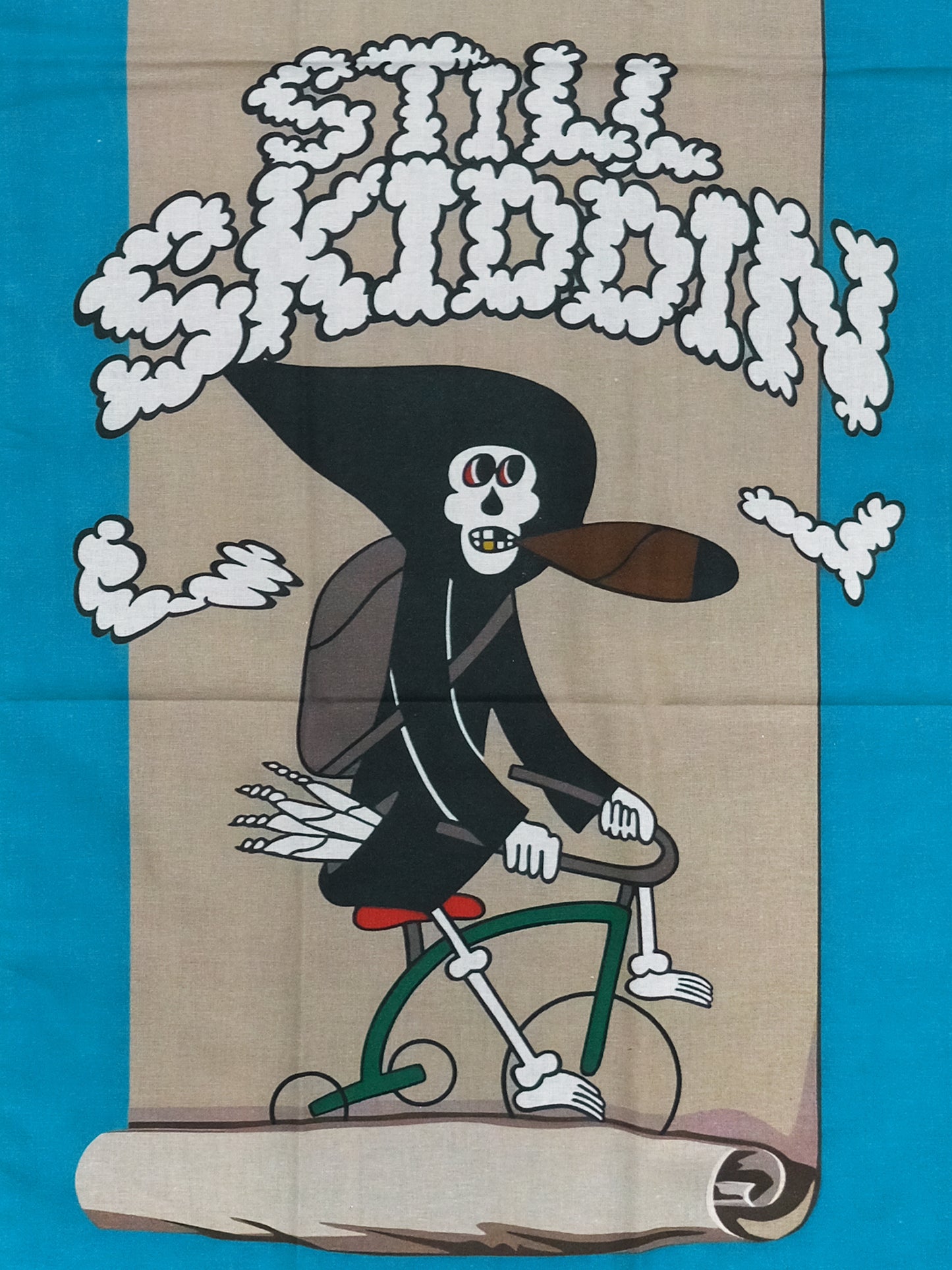 STILL SKIDDIN' JAPANESE TENUGUI TOWEL
