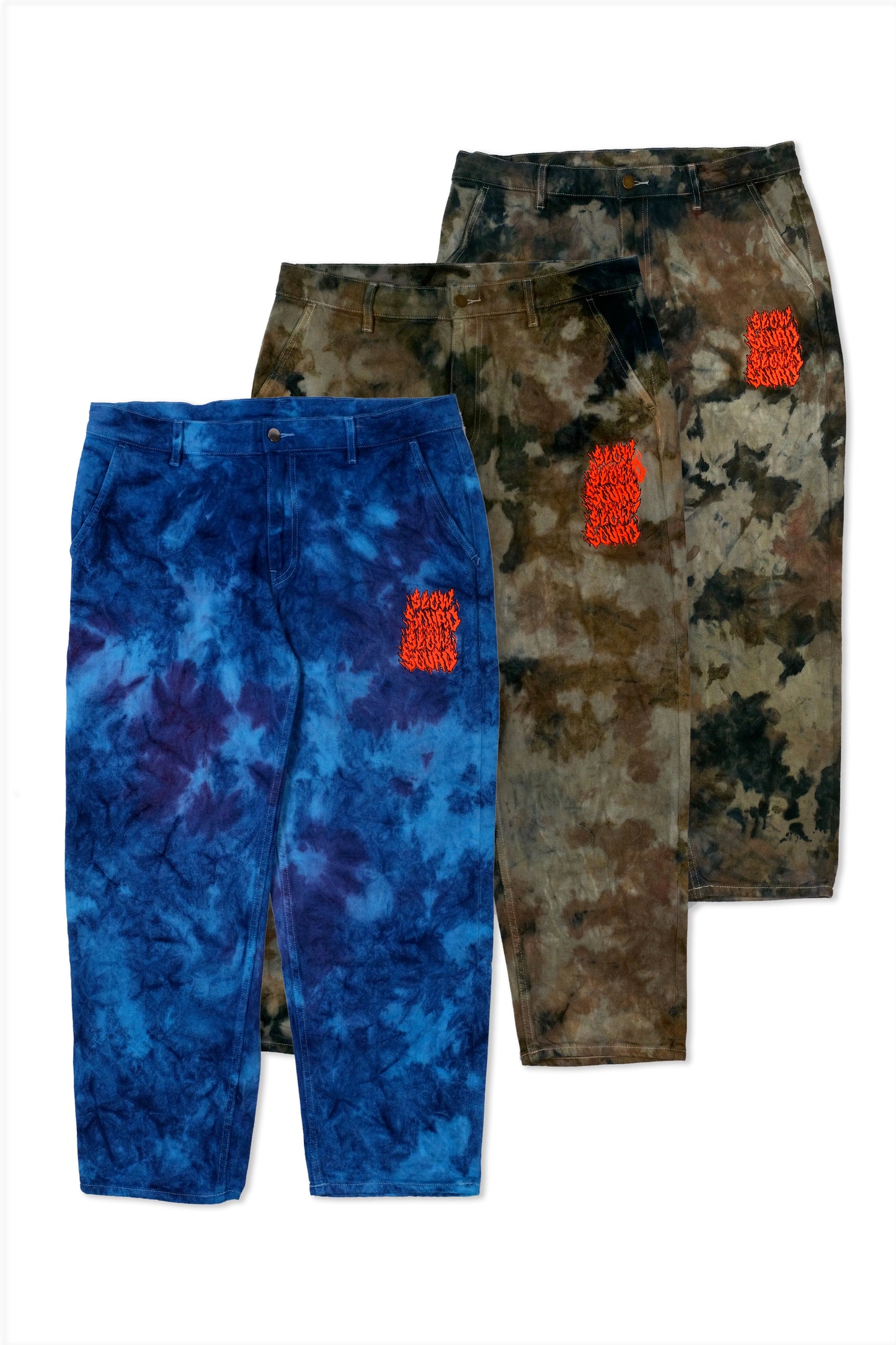 ELES CRU ACAB Tie Dye Ankle Wide Pants AOI Special