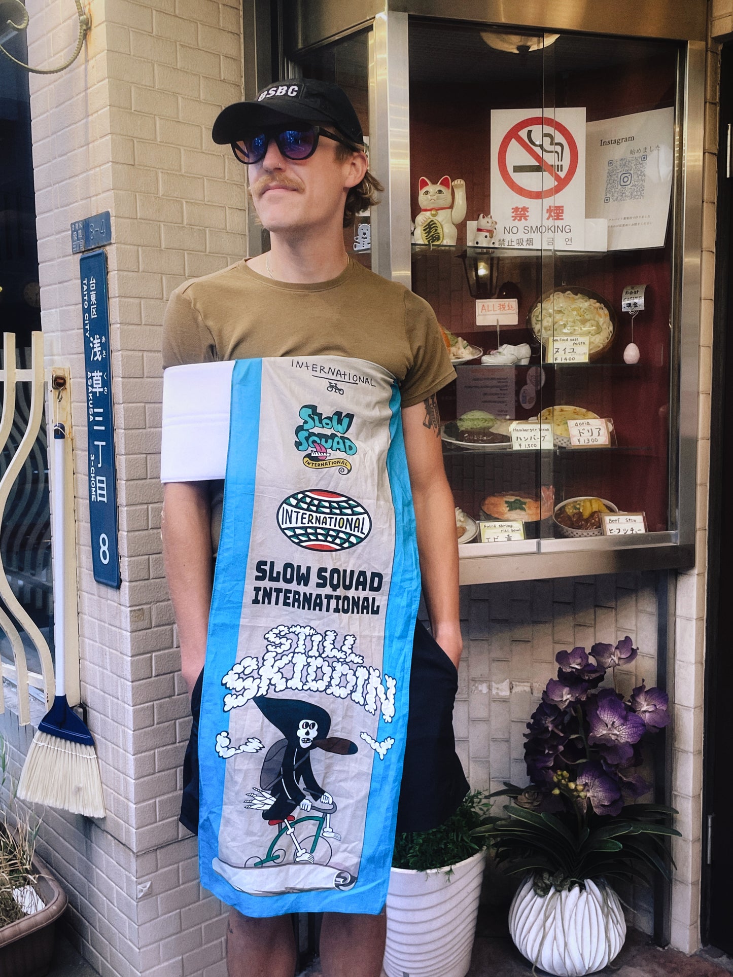 STILL SKIDDIN' JAPANESE TENUGUI TOWEL