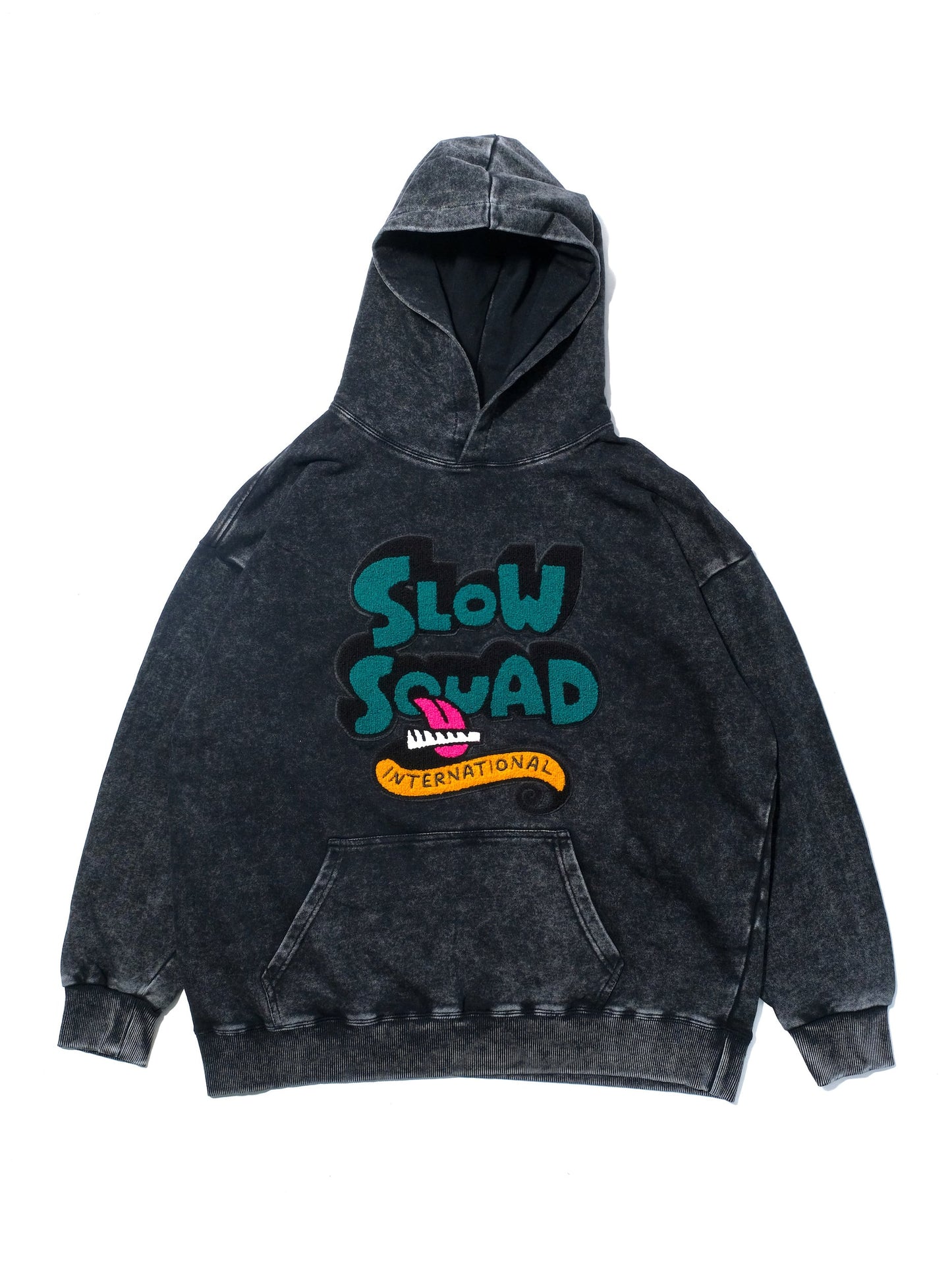 ACID WASH PUFF PUFF HOODIE