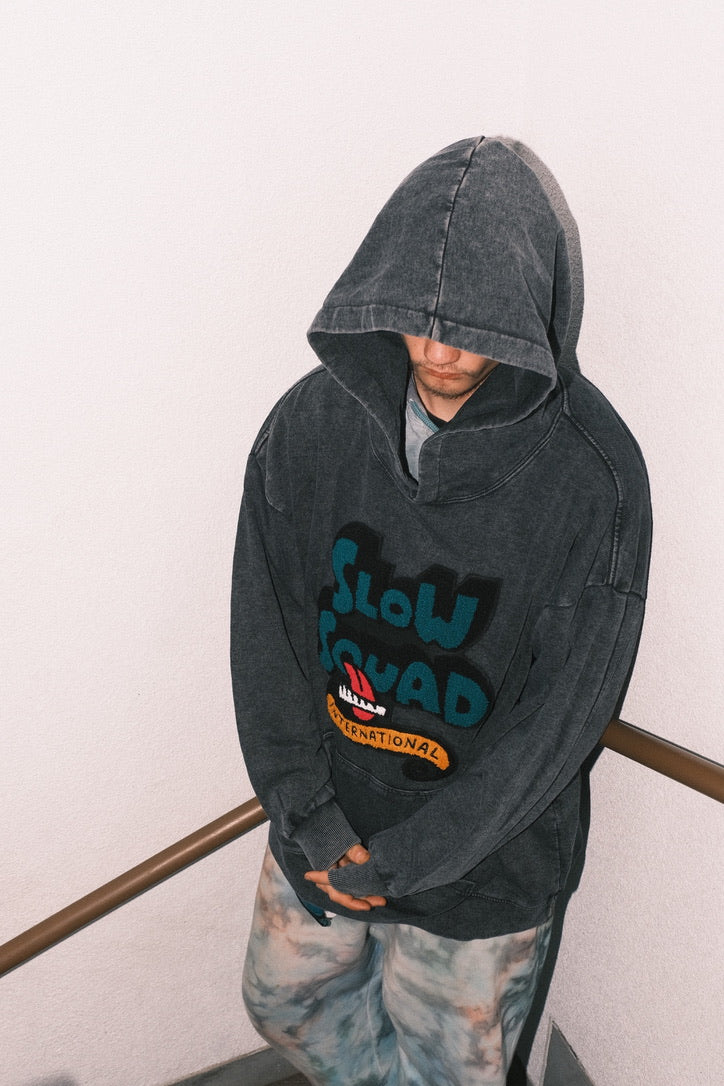 ACID WASH PUFF PUFF HOODIE
