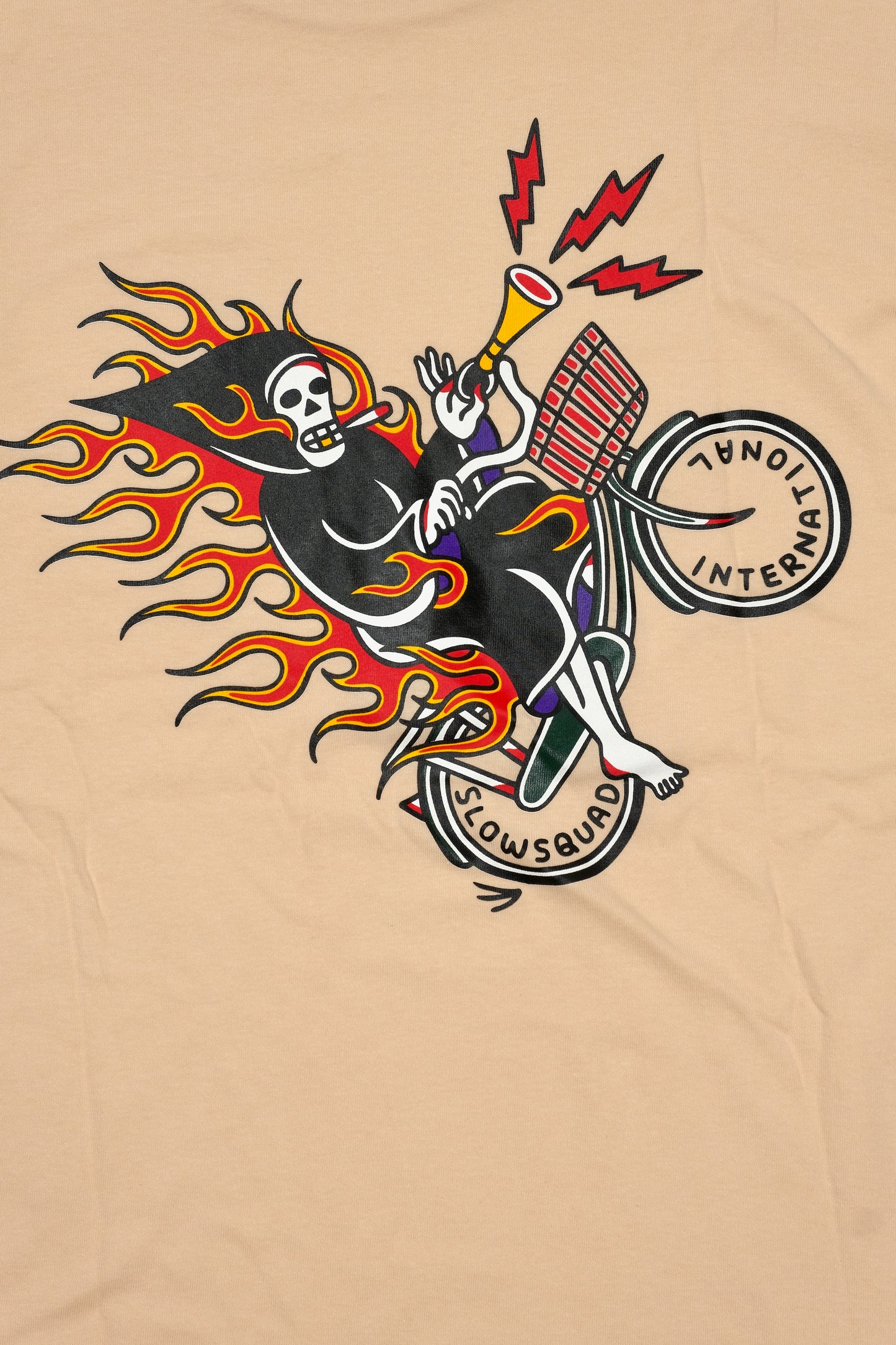 Mamachari Fire Wheelie Tshirts