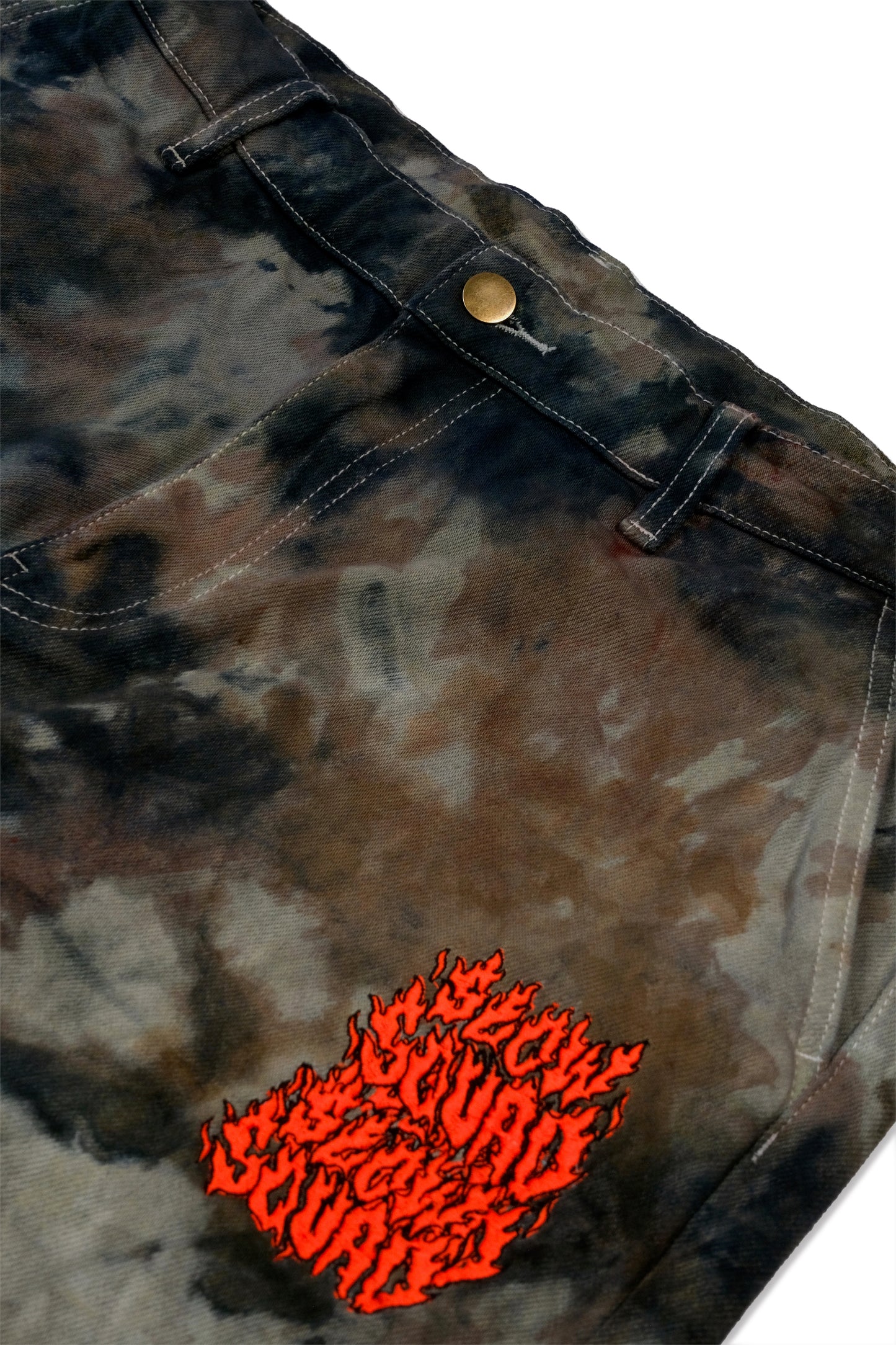 ELES CRU ACAB Tie Dye Ankle Wide Pants AOI Special