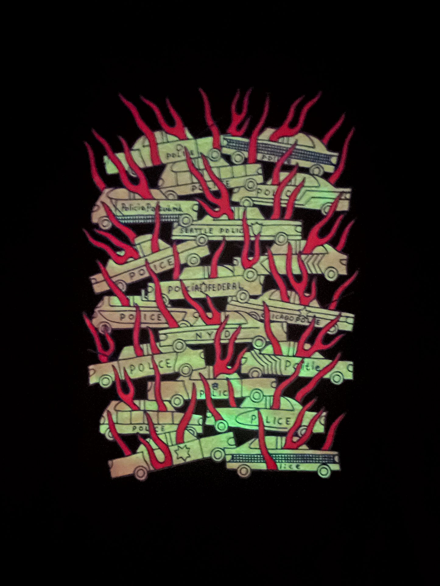 ACAB Glow in the dark Tshirts