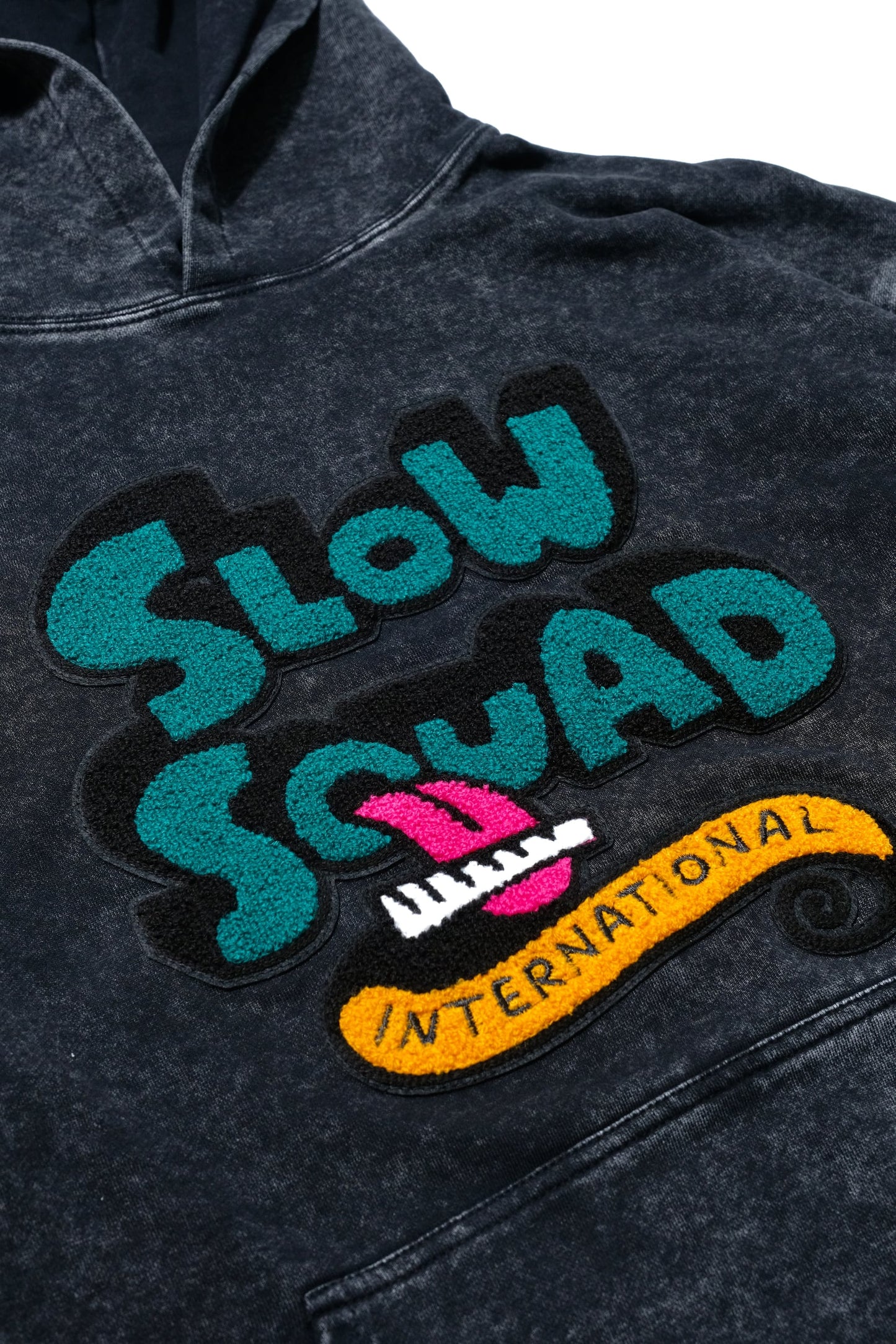 ACID WASH PUFF PUFF HOODIE