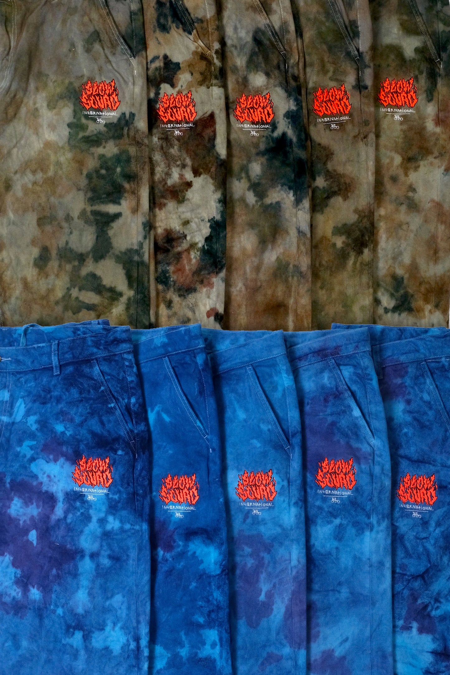 ELES CRU ACAB Tie Dye Ankle Wide Pants