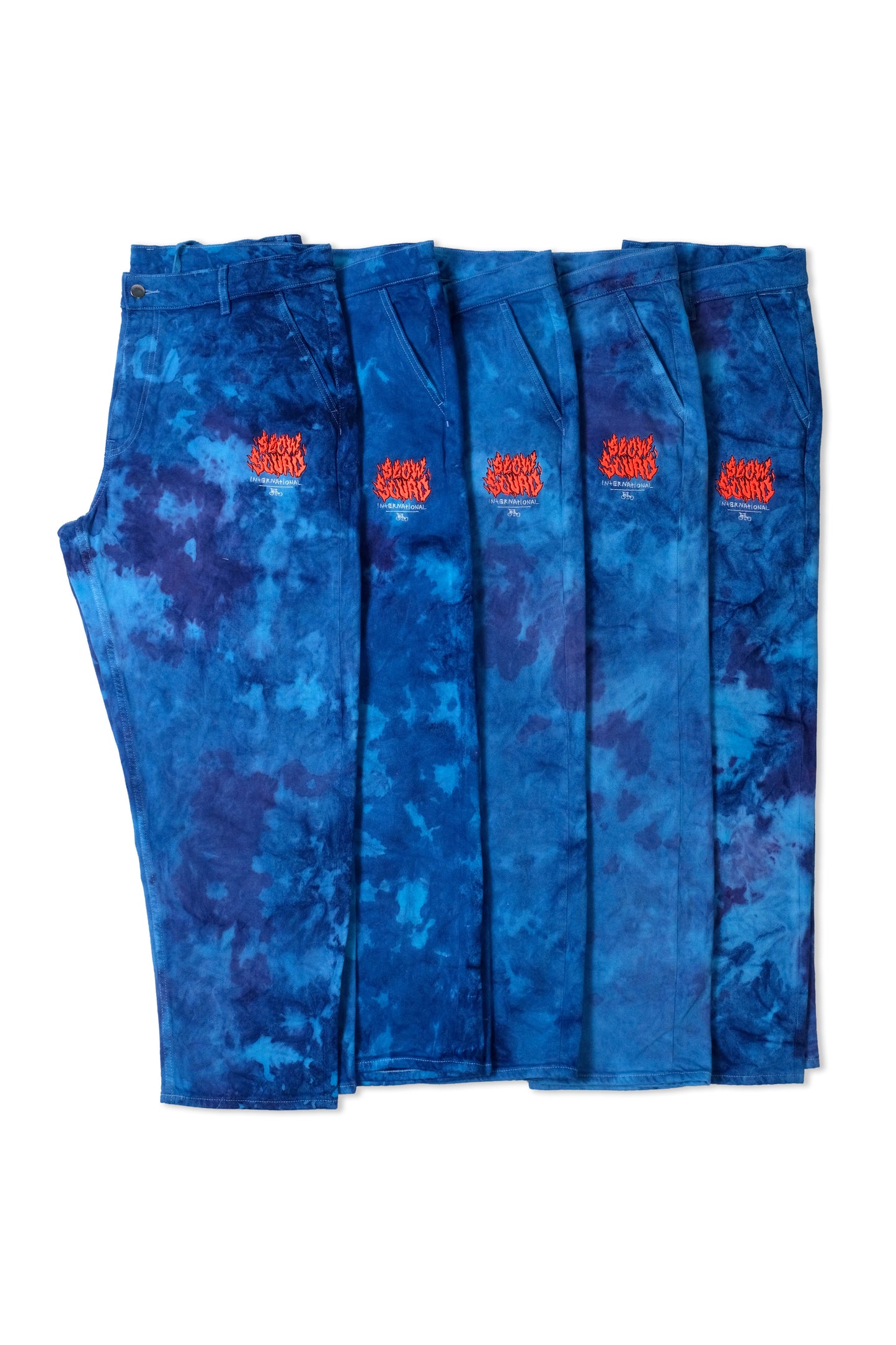 ELES CRU ACAB Tie Dye Ankle Wide Pants