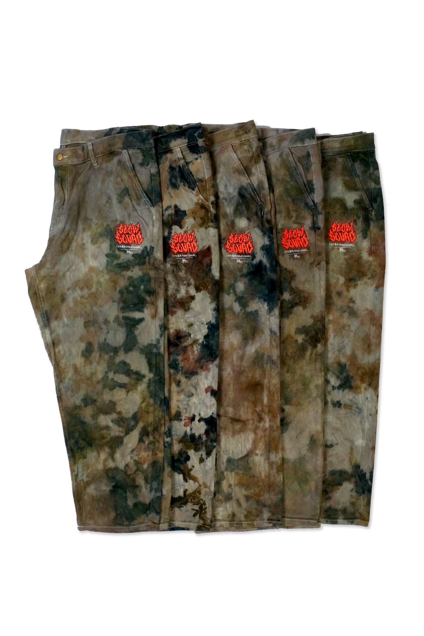 ELES CRU ACAB Tie Dye Ankle Wide Pants