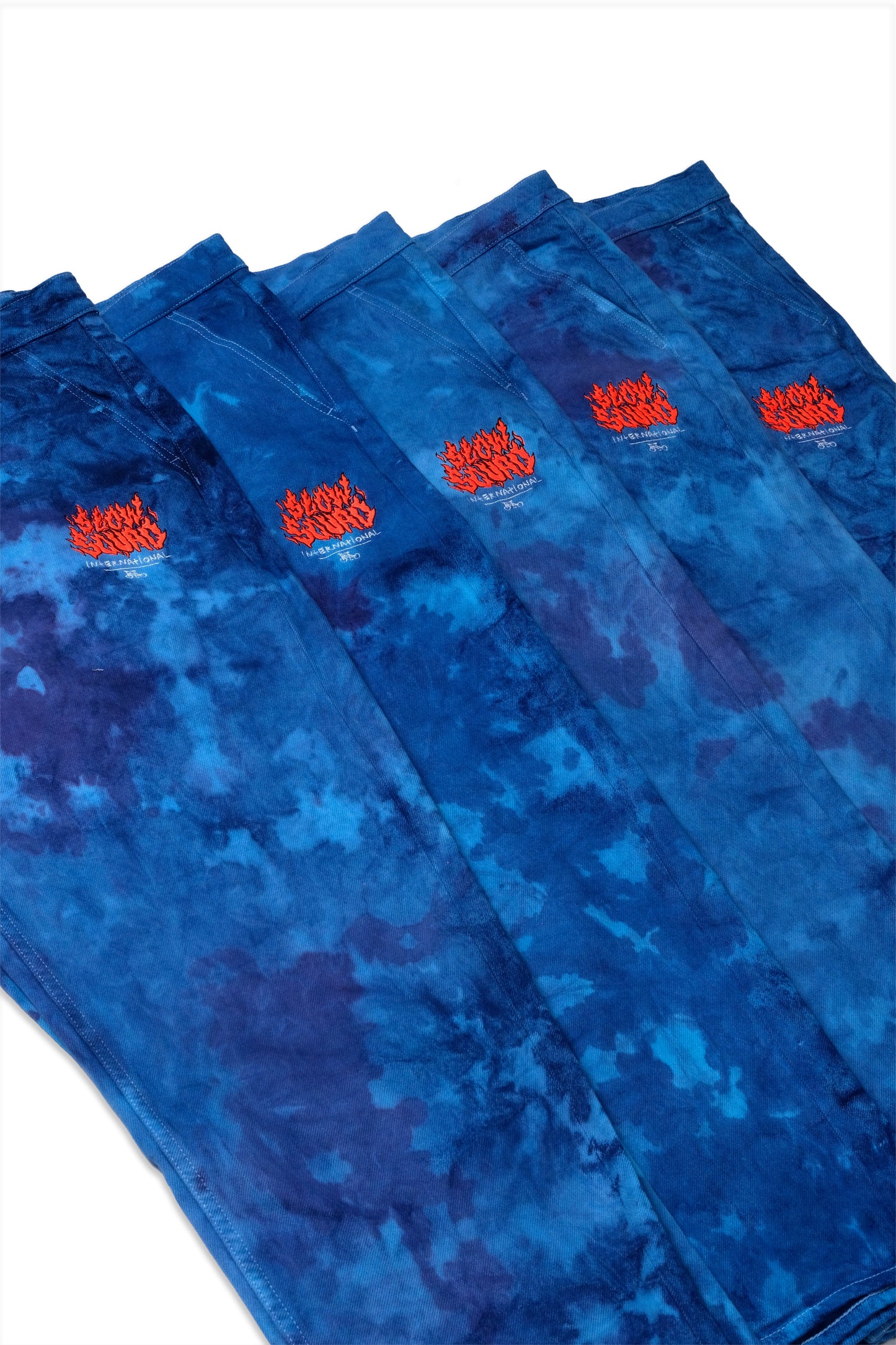 ELES CRU ACAB Tie Dye Ankle Wide Pants