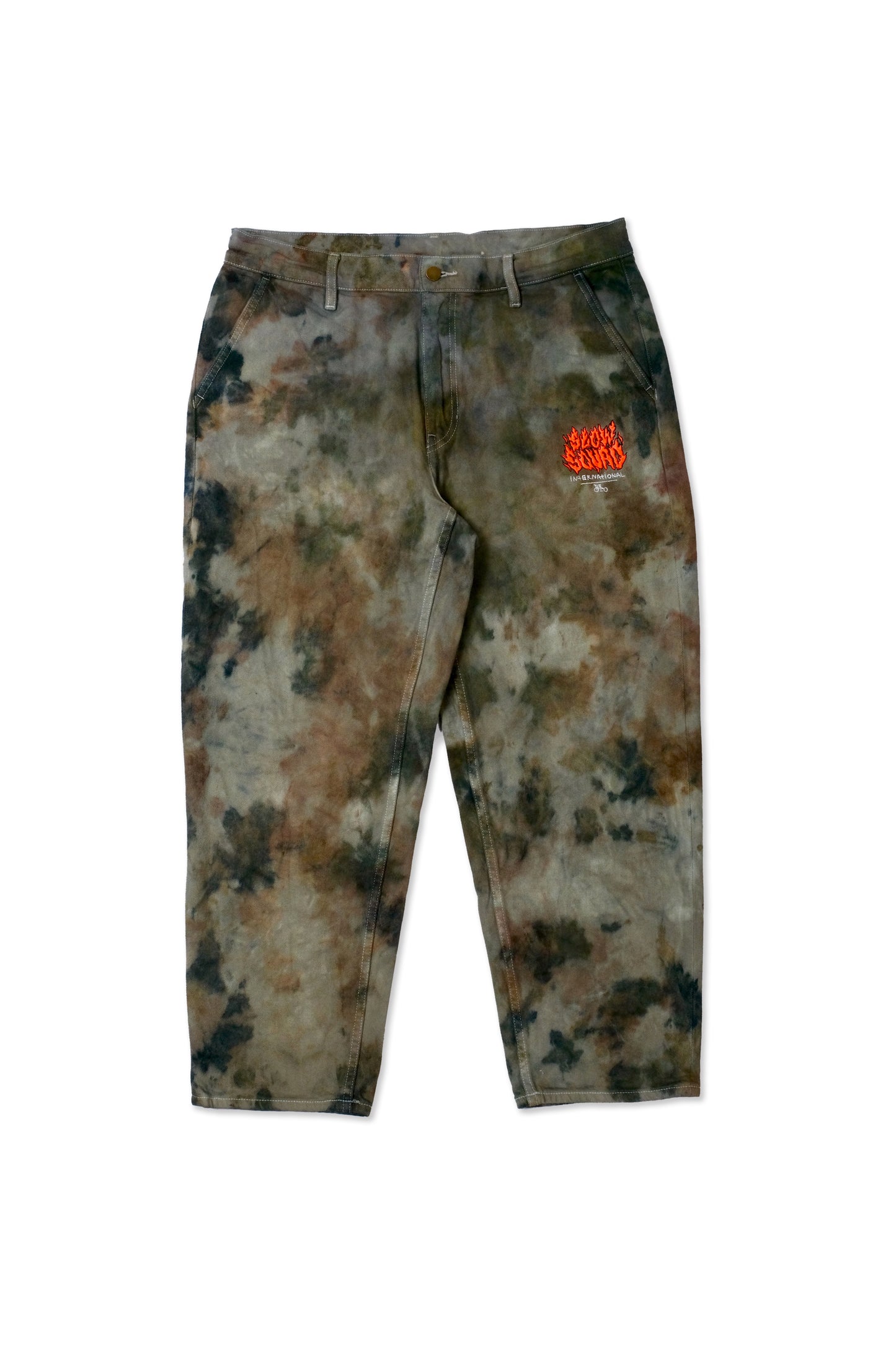 ELES CRU ACAB Tie Dye Ankle Wide Pants