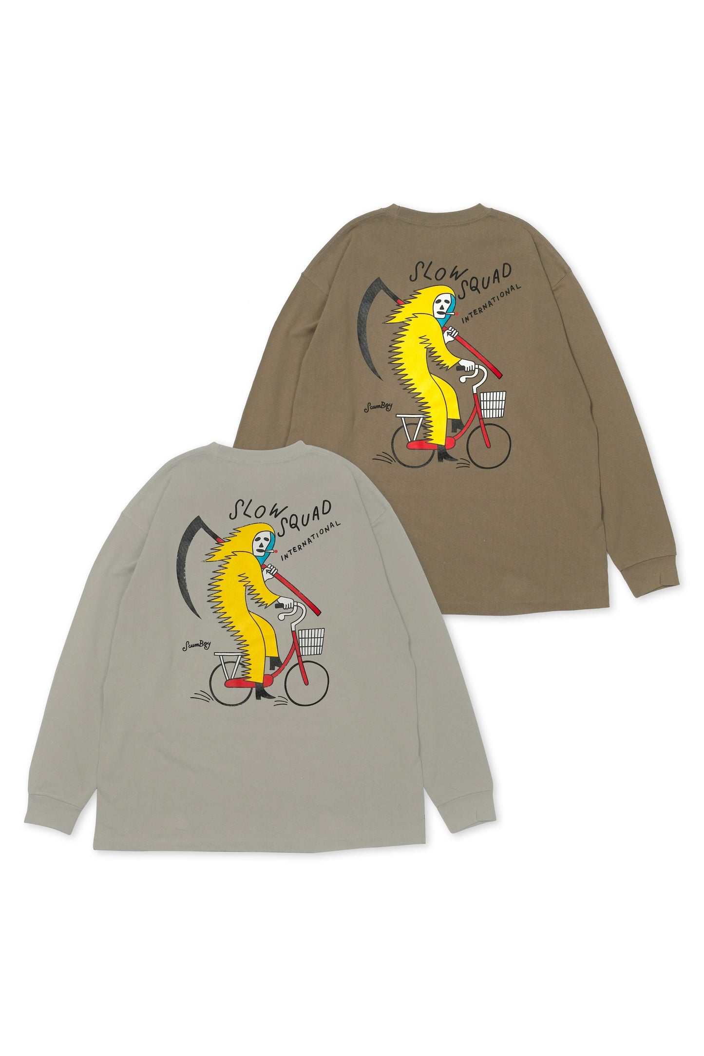 Slow Squad International “Mamachari Burning Relax L/S T”